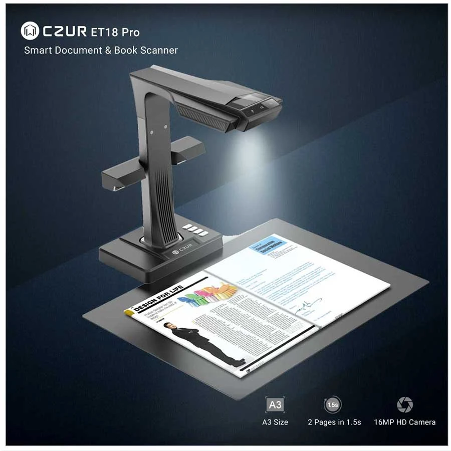 CZUR ET18 Pro Document and Book Scanner in TK