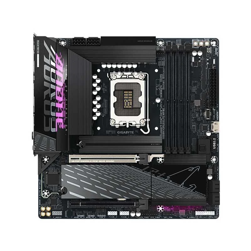 Gigabyte B860M AORUS ELITE (Wi-Fi 6E) DDR5 (Intel Core Ultra LGA1851 Socket) Gaming Motherboard #B860M A ELITE WIFI6E / B860M AORUS ELITE WIFI6E