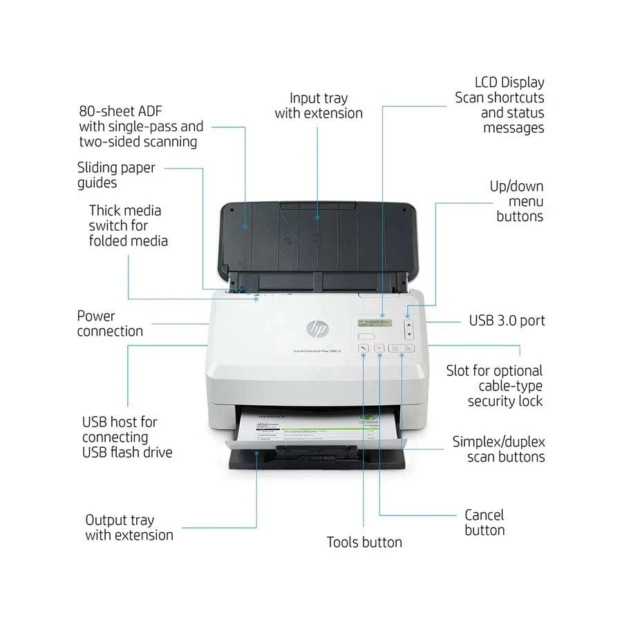 HP ScanJet Enterprise Flow 5000 s5 Scanner Price in TK
