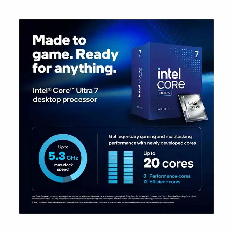 Intel Core Ultra 7 265F Processor in TK