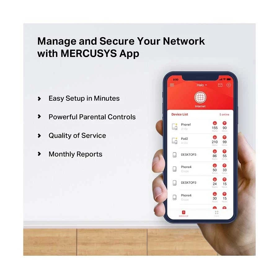 MERCUSYS Mercusys HALO H50G (3-Pack) Network Router specifications