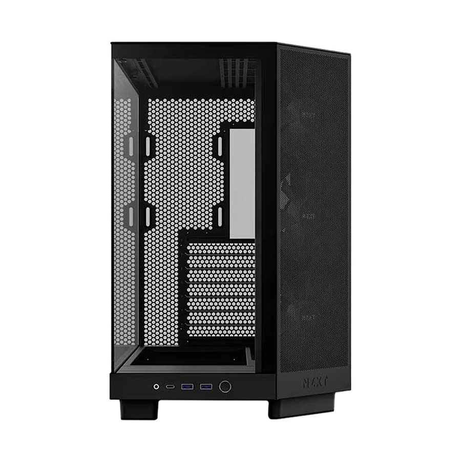 NZXT H6 Flow RGB Mid Tower Black ATX Gaming Desktop Case #CC-H61FB-R1