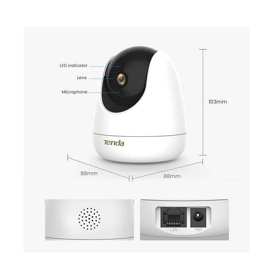 Tenda CP7 Wireless / Wi-Fi Camera in TK