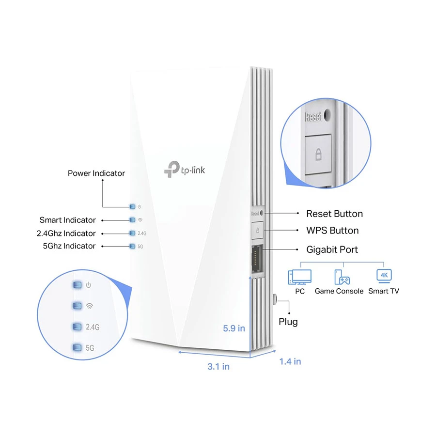 TP-Link  Range Extender specifications