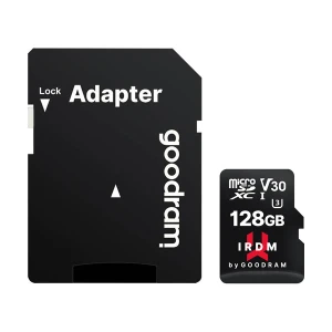 GOODRAM IRDM M3AA 128GB MicroSDHC/SDXC UHS-I U3 V30 Memory Card with Adapter #IR-M3AA-1280R12