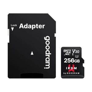 GOODRAM IRDM M3AA 256GB MicroSDHC/SDXC UHS-I U3 V30 Memory Card with Adapter #IR-M3AA-2560R12