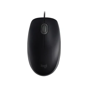 Logitech B110 Black & Gray Wired Silent Mouse #910-005508