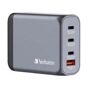 Verbatim 32202 100W Tri USB-C & USB GaN Charger / Charging Adapter #32202