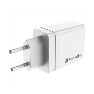 Verbatim 49701 30W Tri USB & USB-C White Charger / Charging Adapter #49701